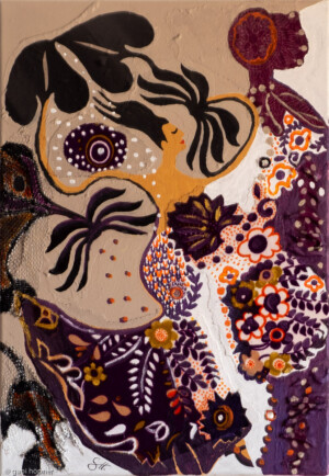 55x38 Stoffcollage